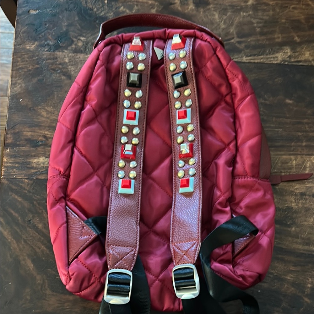 Quilted Red Backpack by Sam Edelman